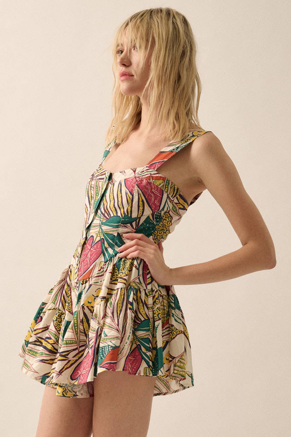 Promesa Tropical Sweetheart Tiki Romper