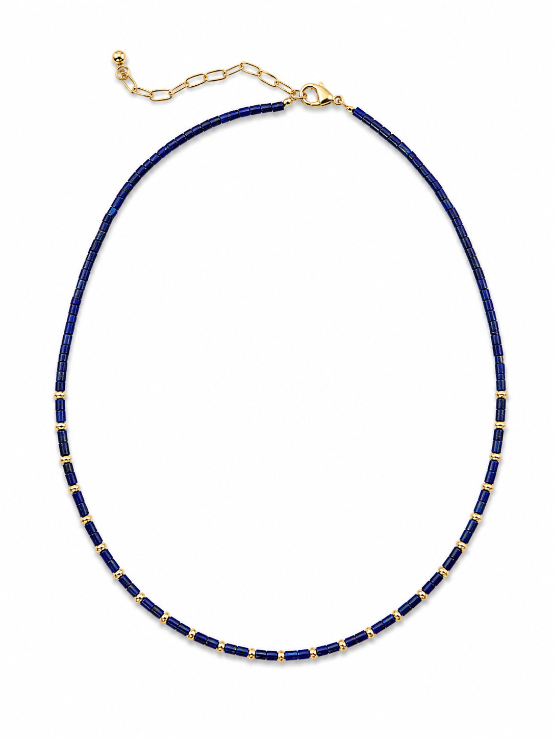 Sahira Paloma Lapis Lazuli Beaded Necklace