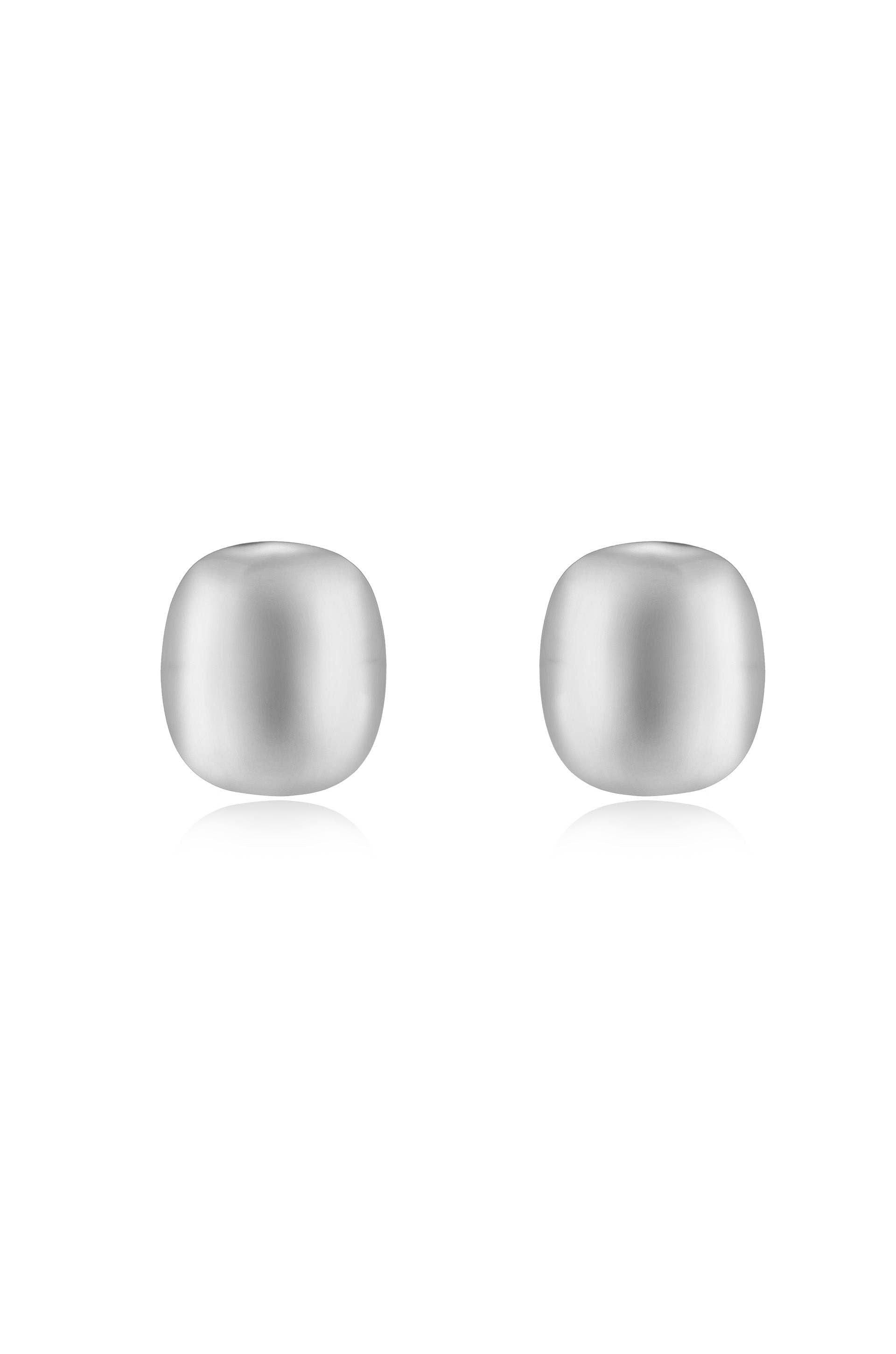 Ettika Minimal Curved Square Stud Earrings