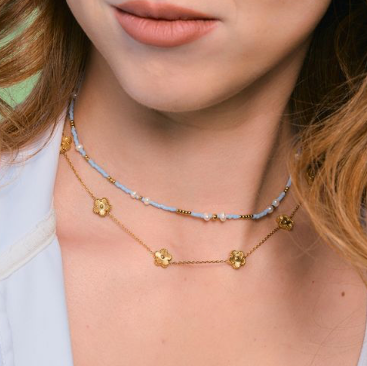 Nikki Smith Designs Mini Gold Flora Necklace