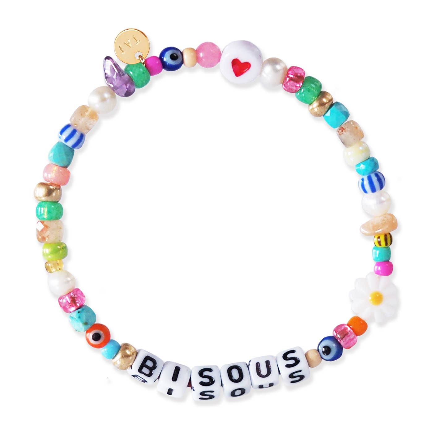 Tai Handmade Beaded Mixed Media Bracelet EB-50