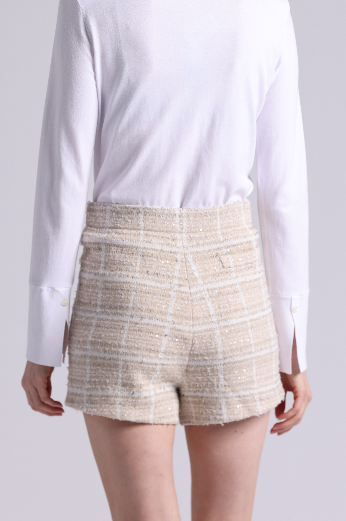 Minnie Rose Viscose Tweed Shorts