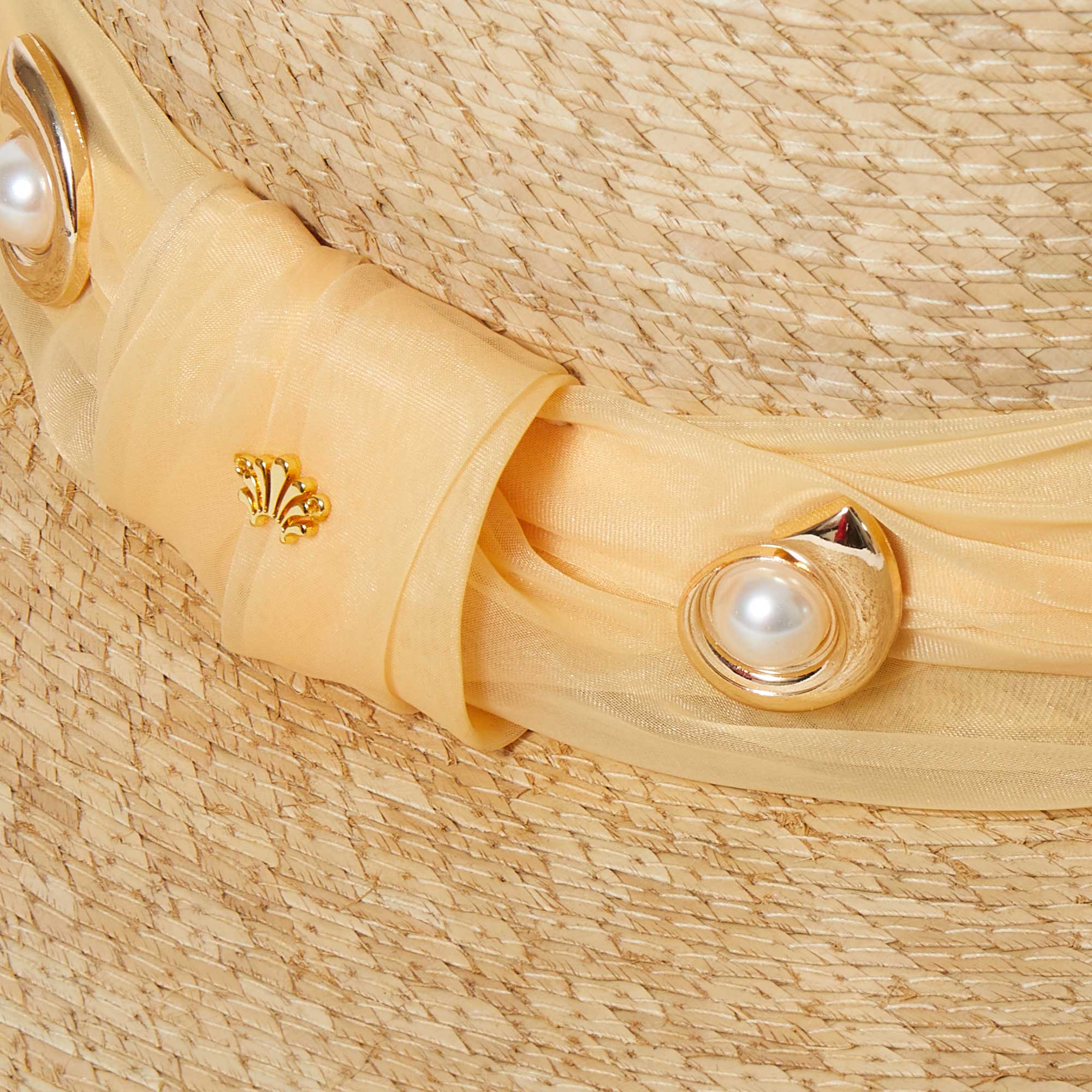 Lele Sadoughi Michelle Deco Swirl Straw Hat