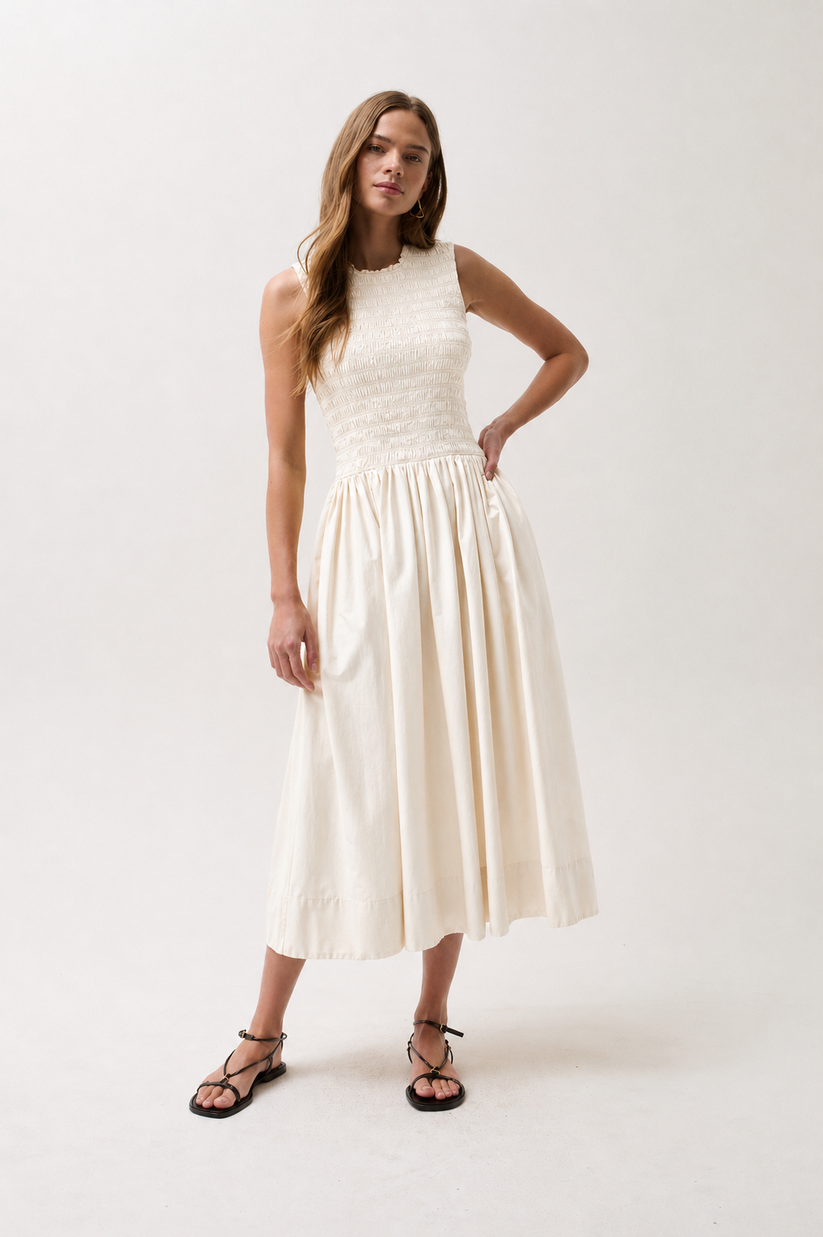 Pistola Gladys Smocked Bodice Dress