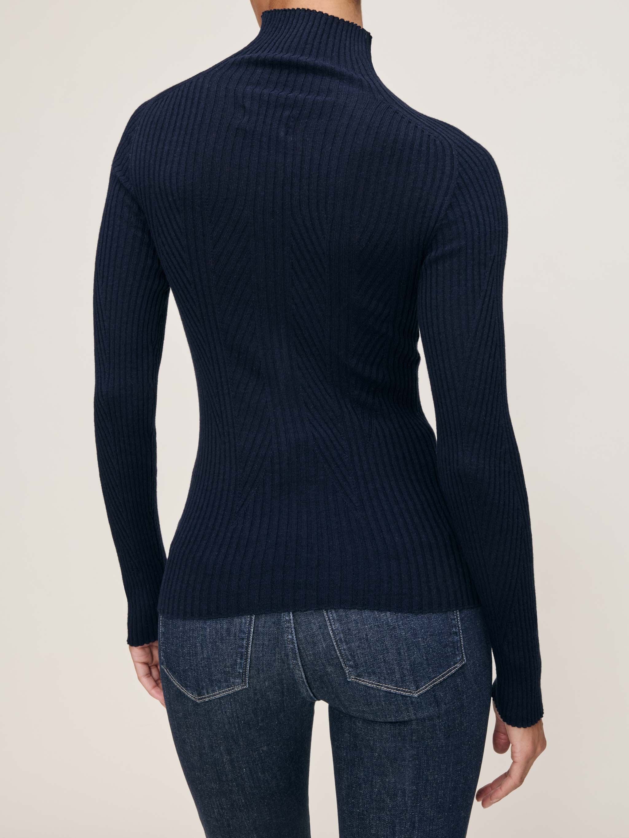 DL1961 Turtleneck Sweater in Navy