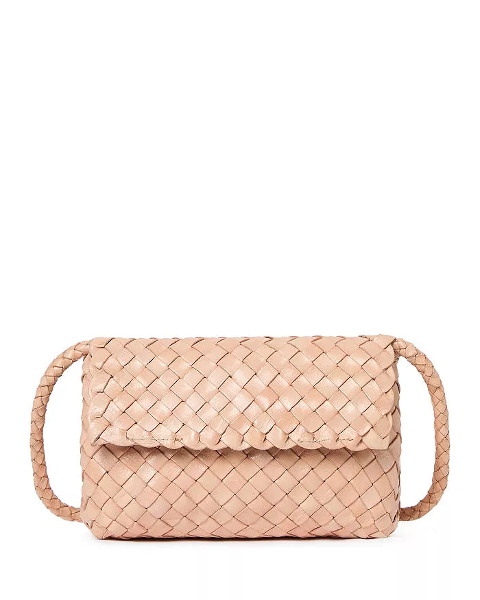 Loeffler Randall Vinnie Mini Woven Crossbody - Desert Sand