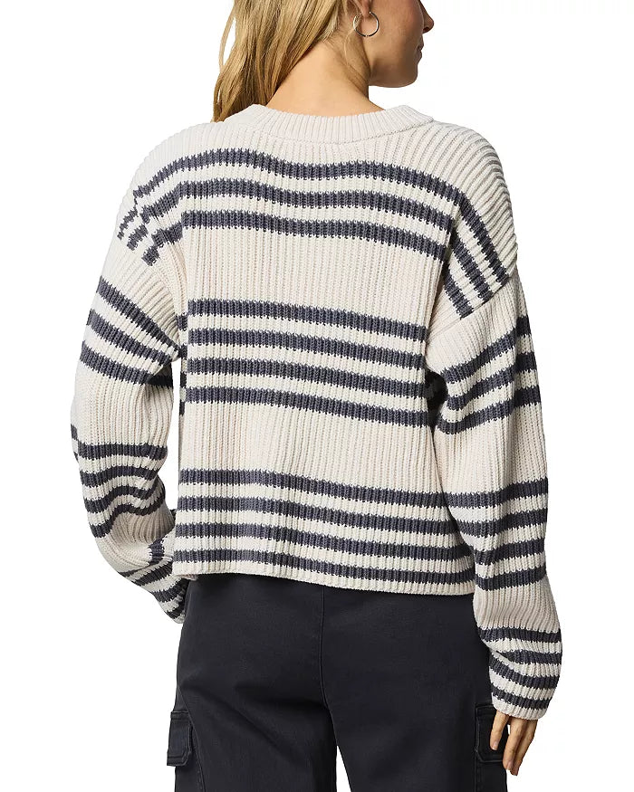 Splendid Alexandra Stripe Cardigan Moonstone/Ink RW5K911