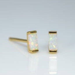 Leslie Francesca Mini Bar Opal Studs