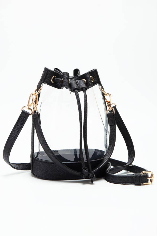 Catherine's Game Day Clear Crossbody Stadium Bucket Bag