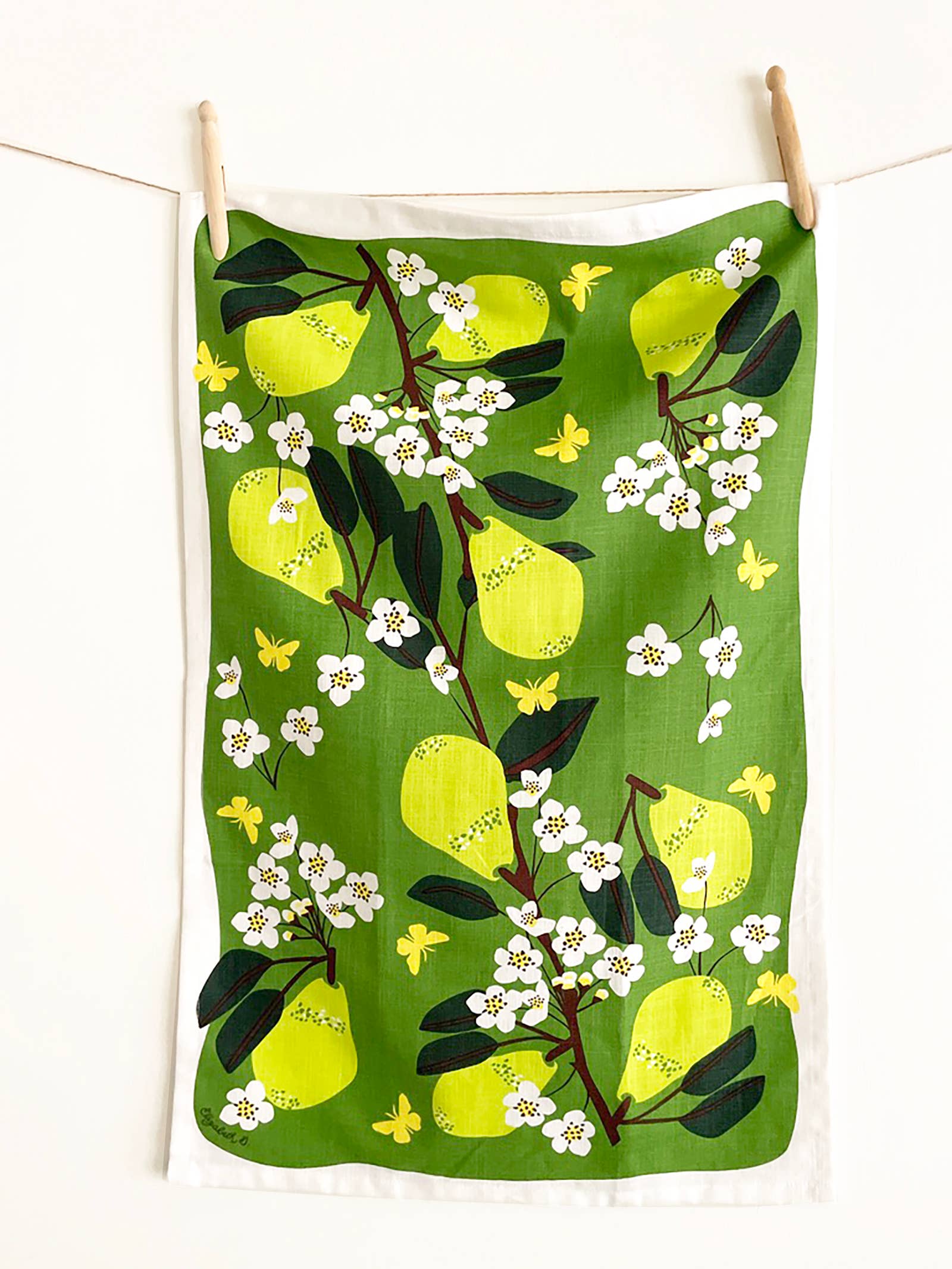Elizabeth Grubaugh Pear Tea Towel