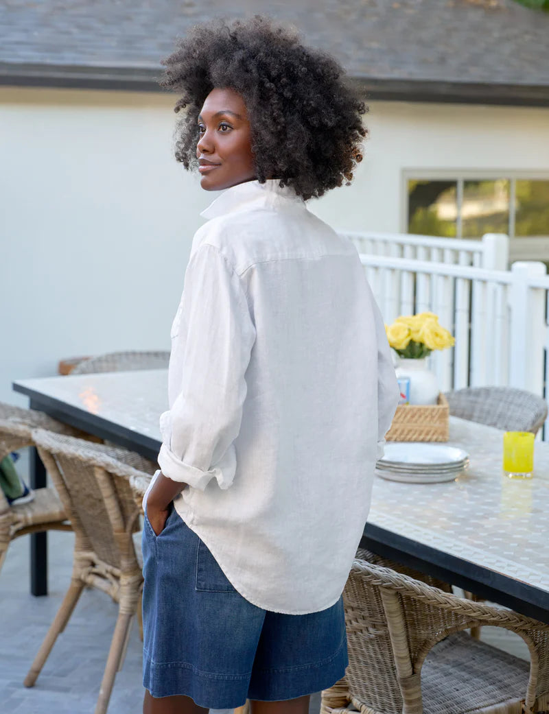 Frank & Eileen Eileen Relaxed Button-Up Shirt Linen