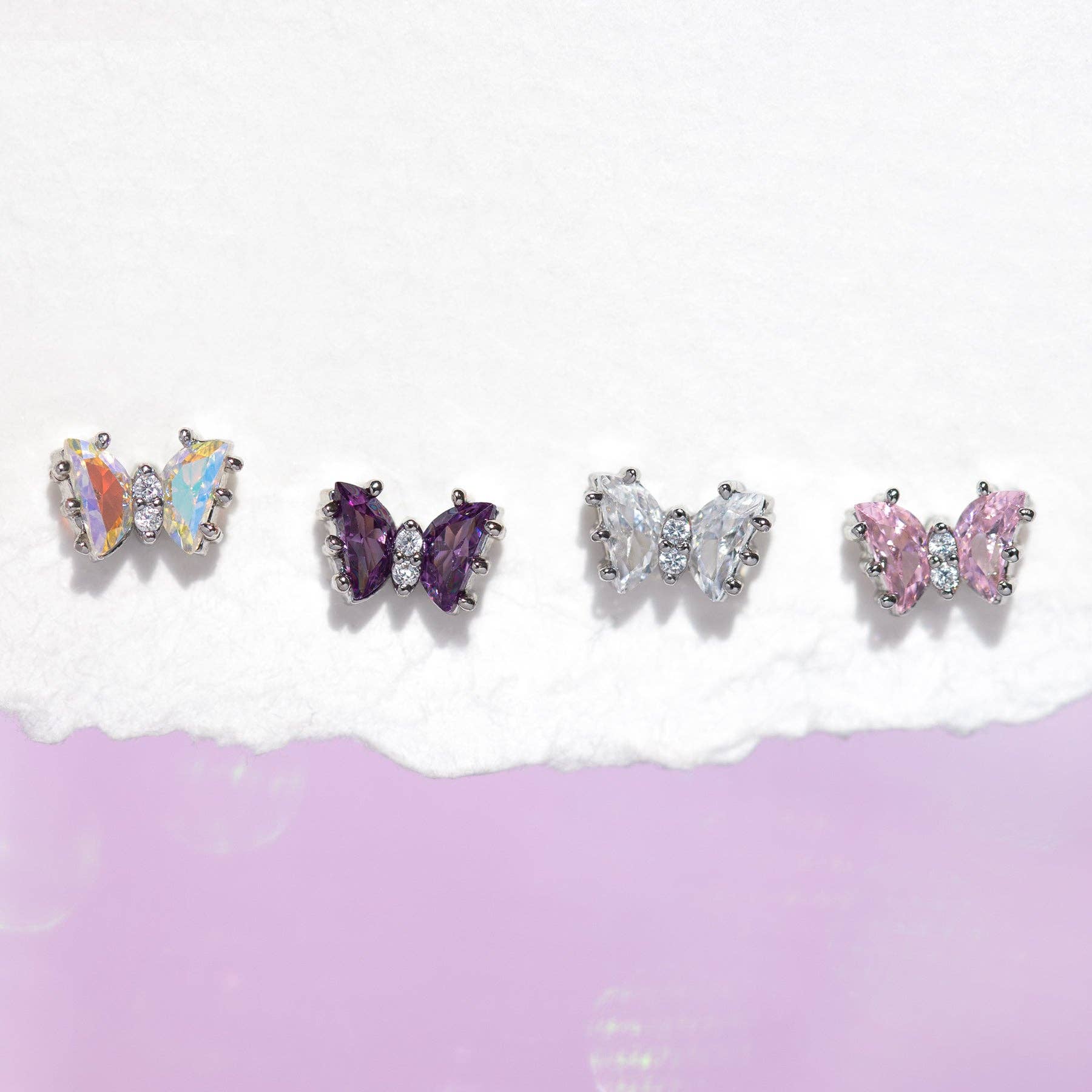 Girls Crew Radiant Flutter Love Stud Set