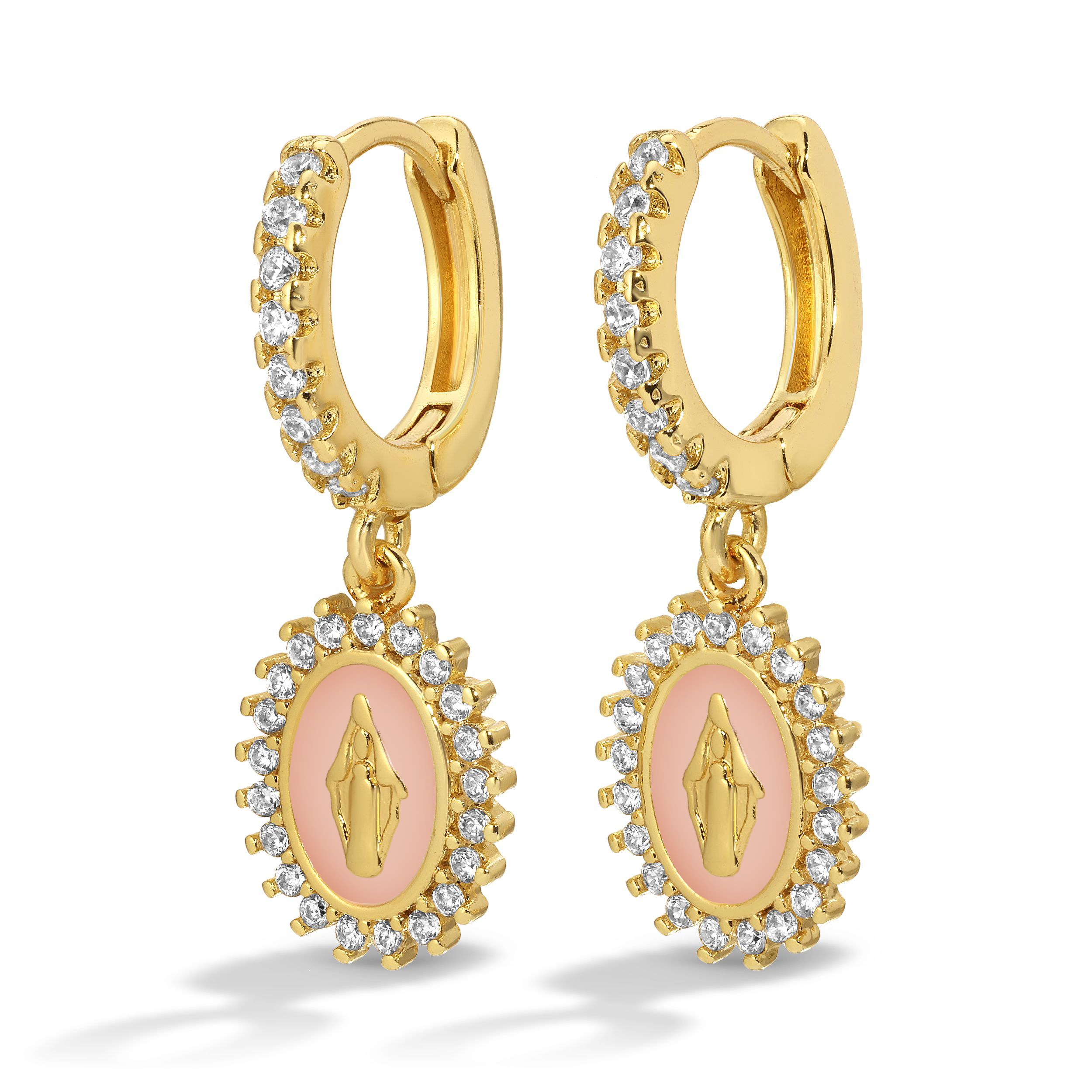 Joy Dravecky Baby Pink Lady Lourdes Huggie