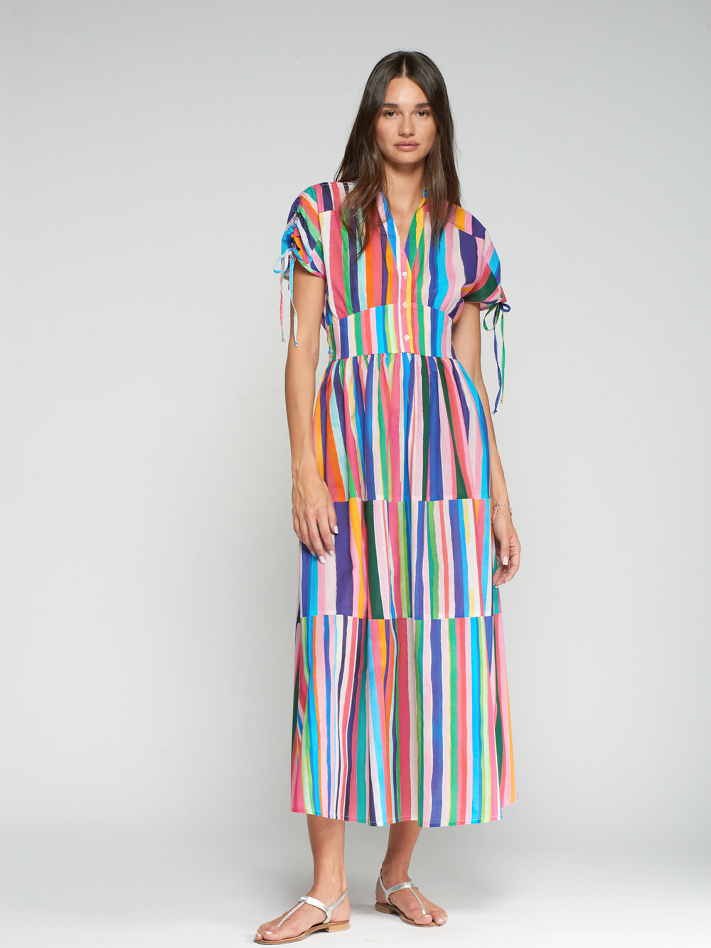 Vilagallo Multicolored Striped Dress 33296