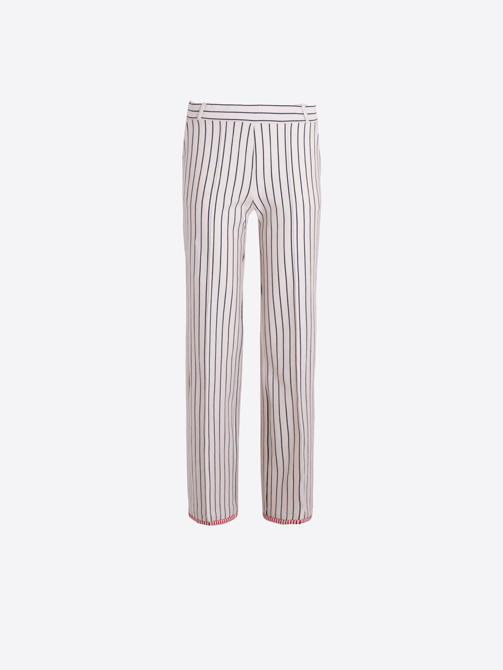 Vilagallo Striped Trousers with Red Trim 33234