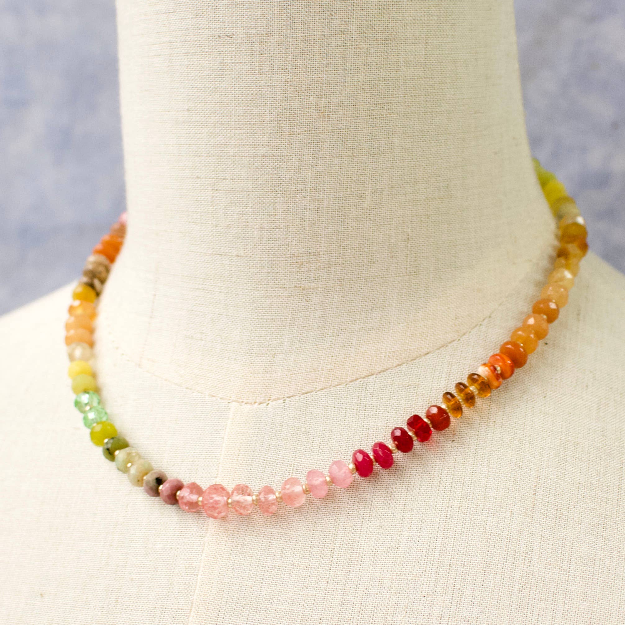 a.v. max Gemma Small Rondelle Necklace 9043N