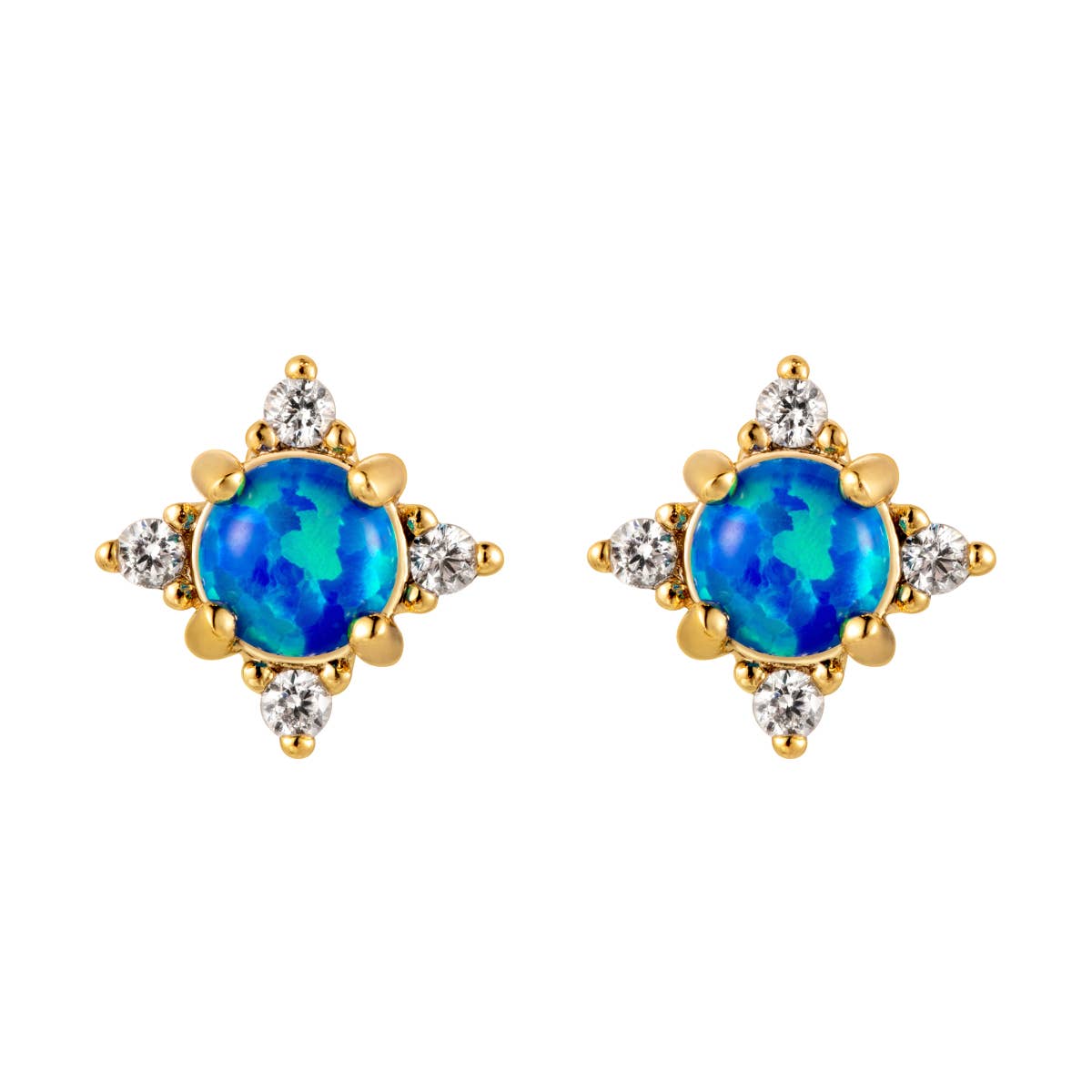 Heilo Jewelry Zadie Starburst Opal Studs