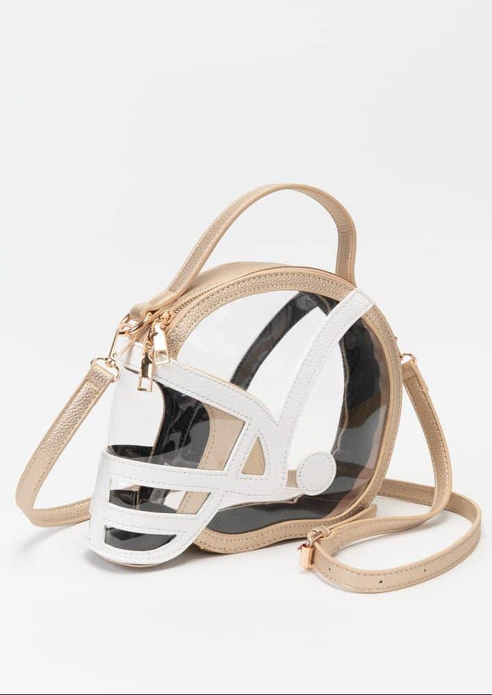 Catherine’s Game Day Clear Football Helmet Satchel/Crossbody Bag TG10902