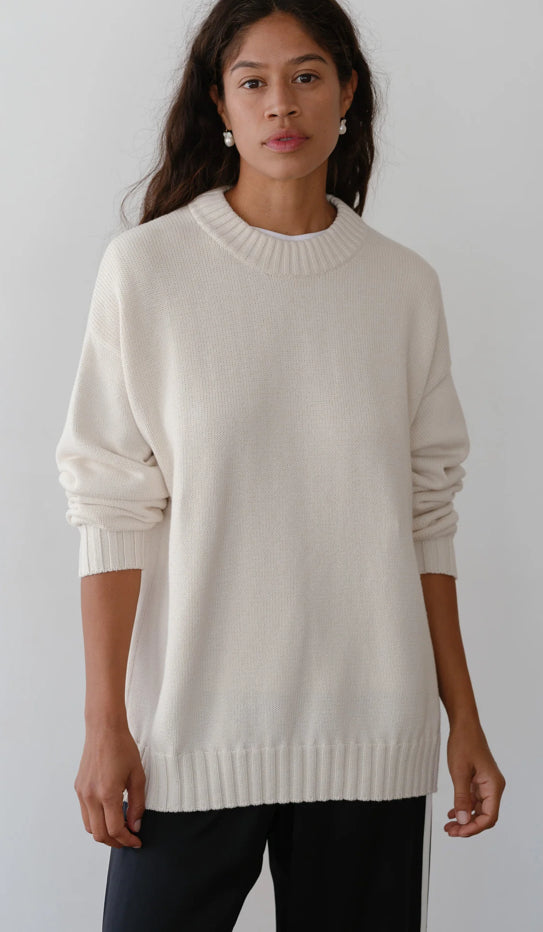 Donni. Cotton Crewneck Sweater 1059048