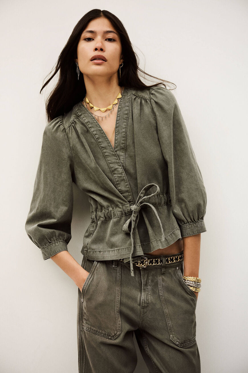 BA&SH Olavina Wrap Top