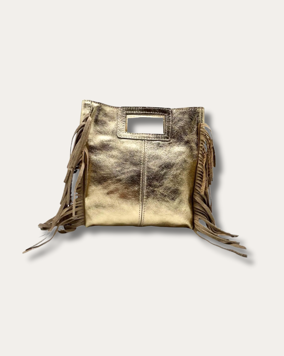 European Collection Marion Iridescent Leather Handbag