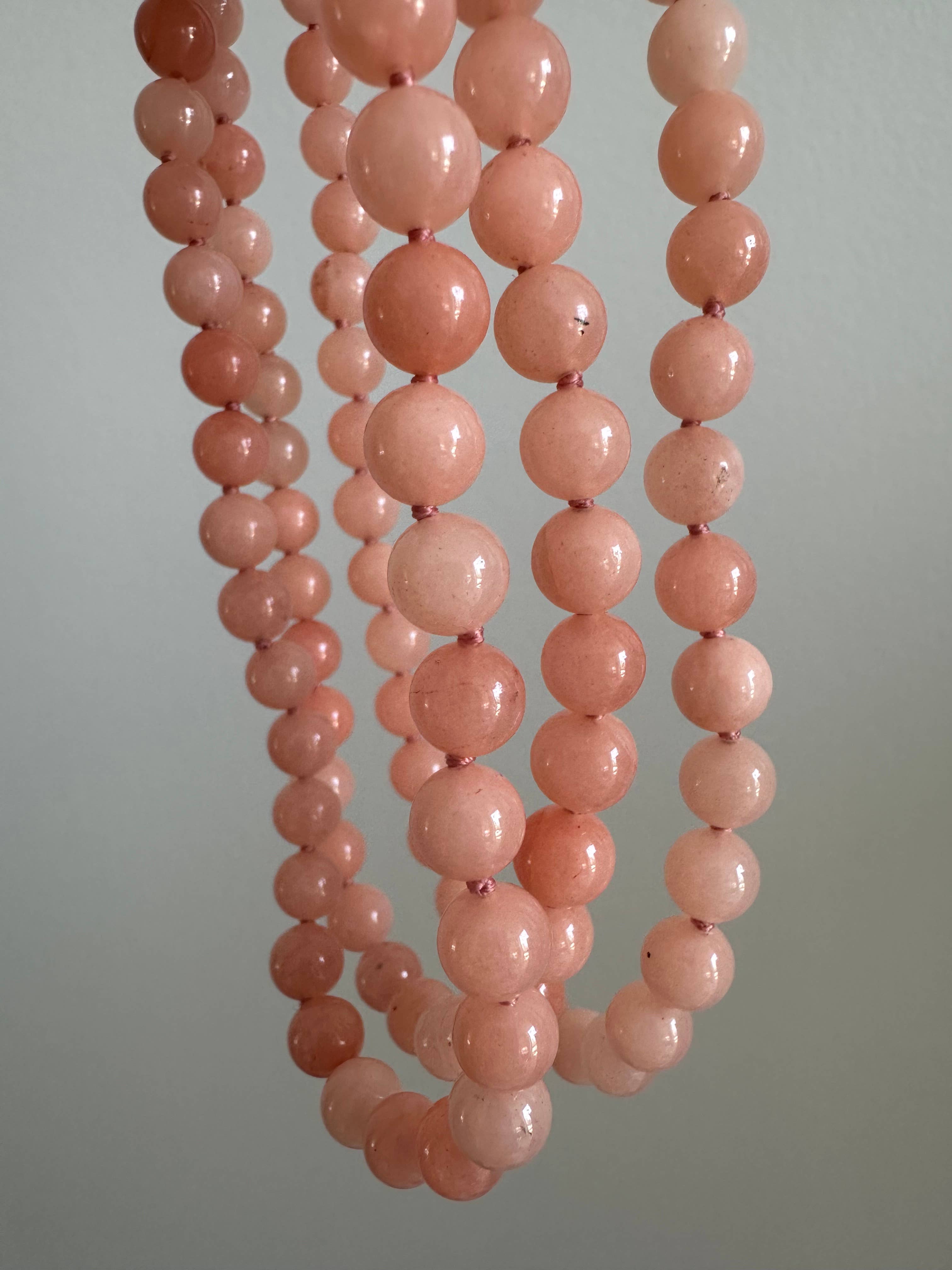 Anokhi Green Jade Necklace - Tropical Peach NKK41