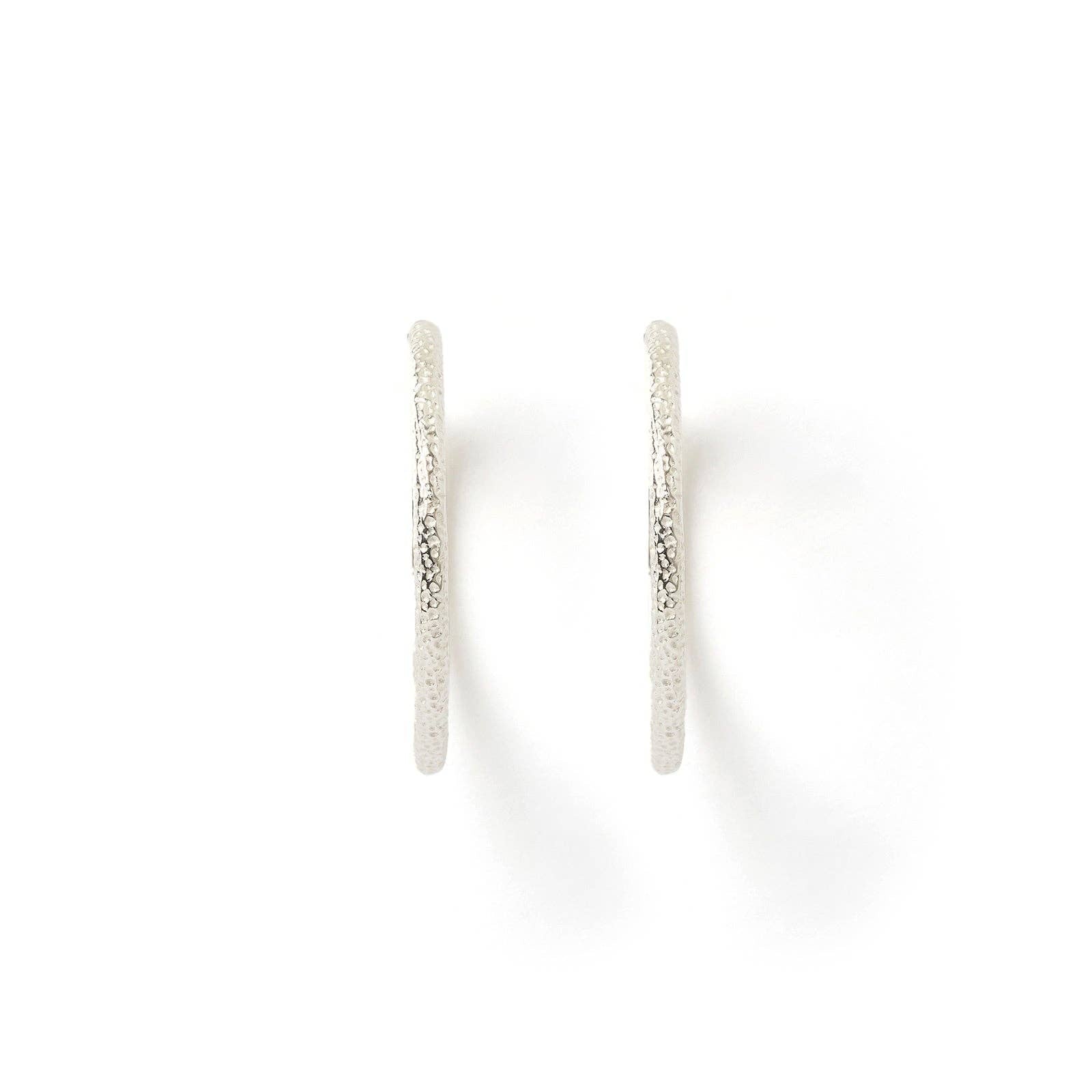 Arms of Eve Sebastian Silver Hoop Earrings