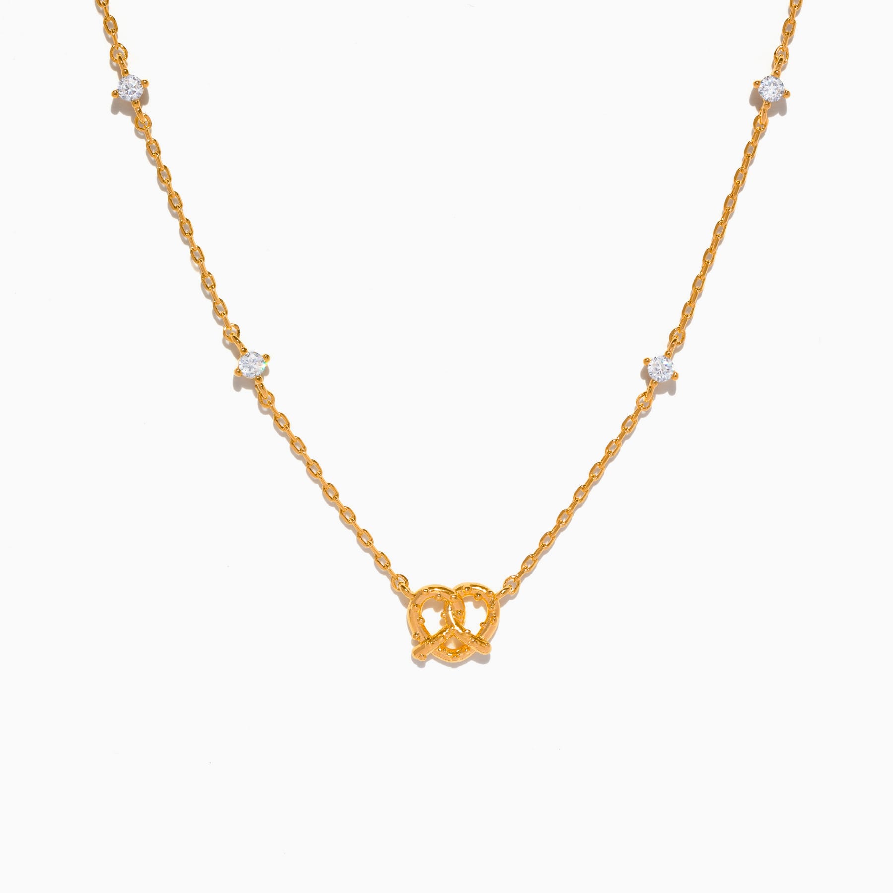 Girls Crew Salted Pretzel Necklace