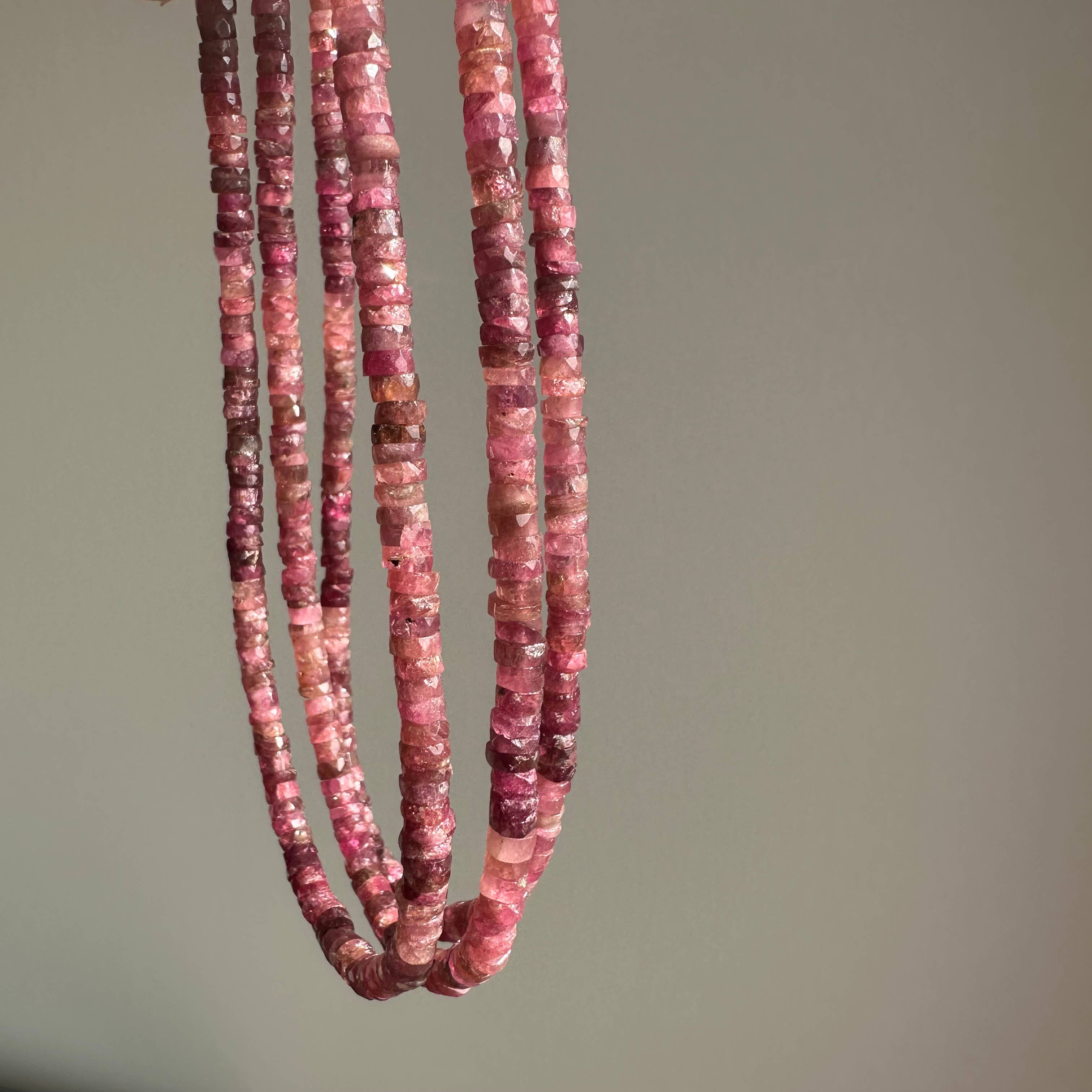 Anokhi Green Pink Tourmaline Ombre Necklace NKB137C