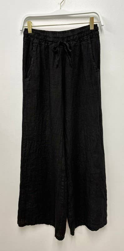 Milio Milano Linen Pants with Drawstring Waist 1203