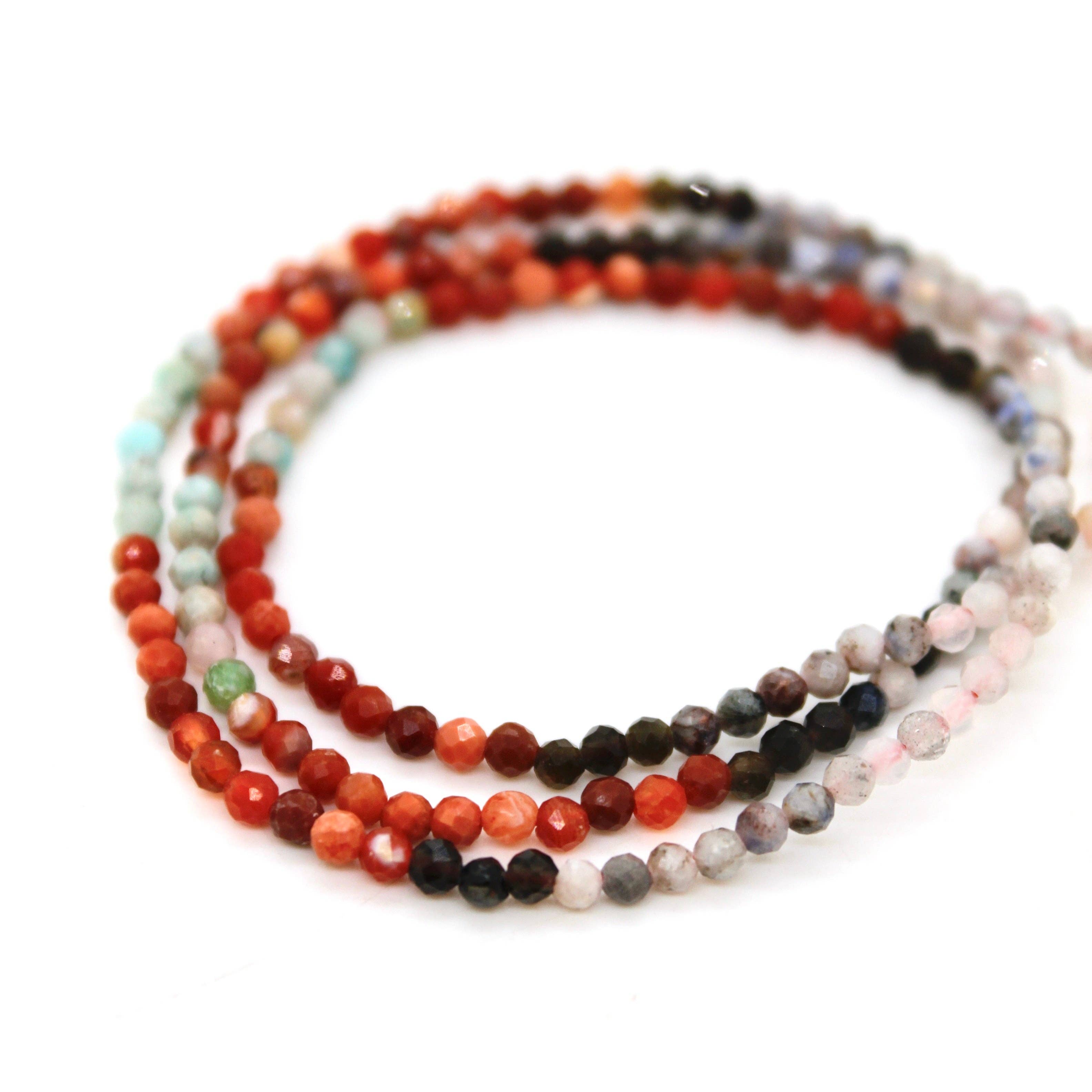 Lizou Short Gradient Stone Necklace #7