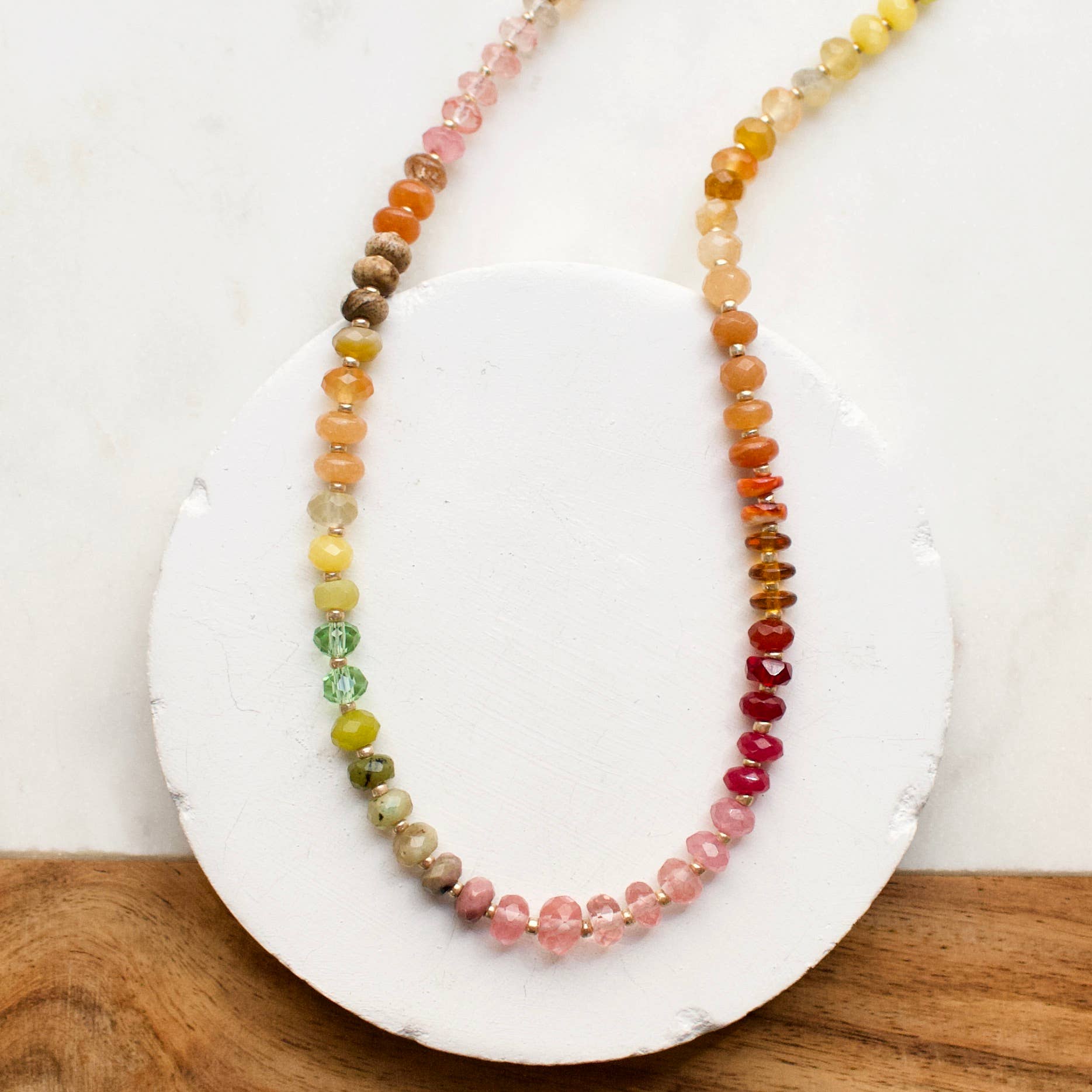 a.v. max Gemma Small Rondelle Necklace 9043N