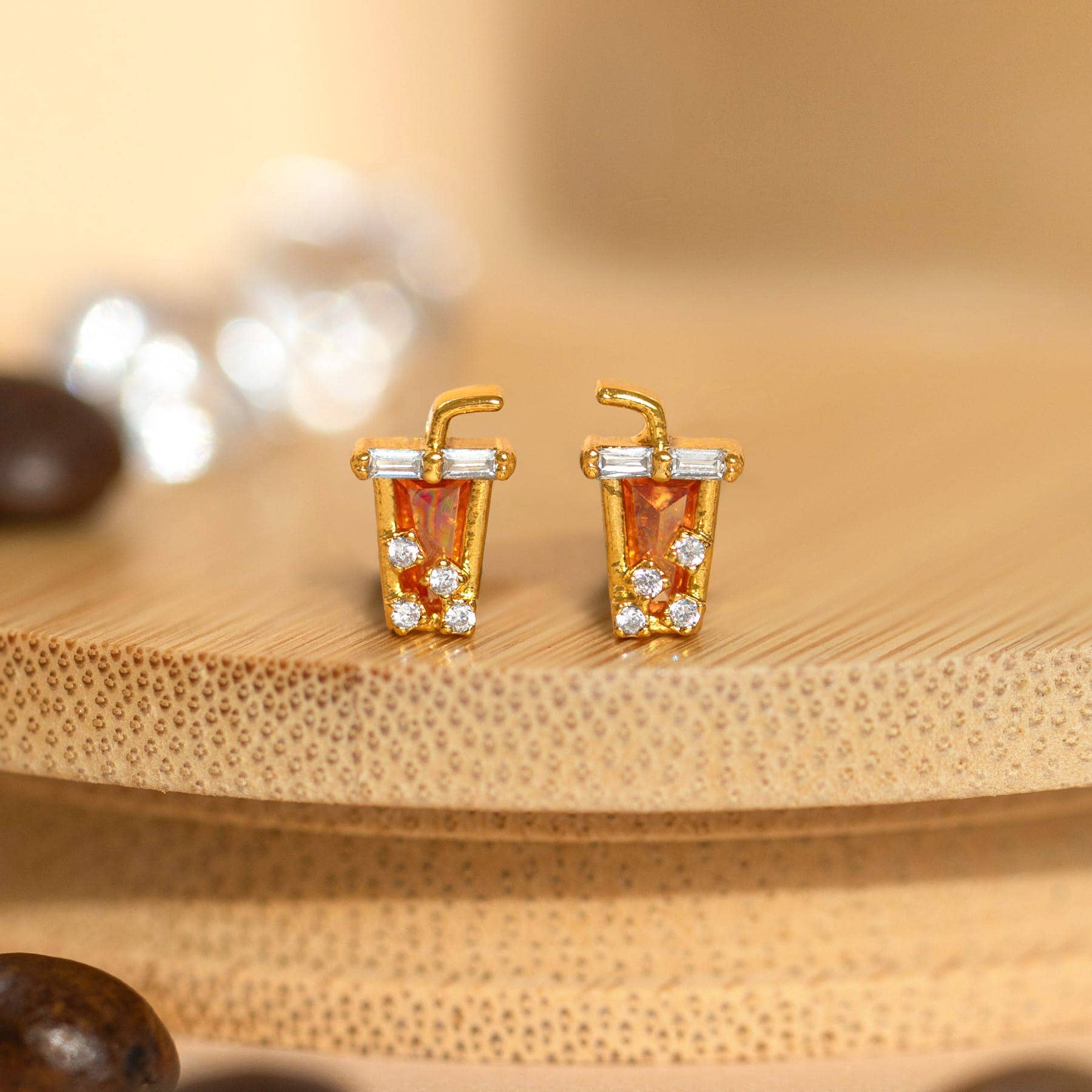 Girls Crew Iced Coffee Studs