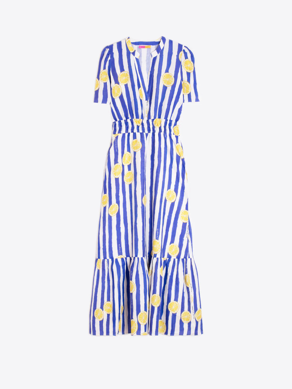 Vilagallo Striped Lemon Dress 33457