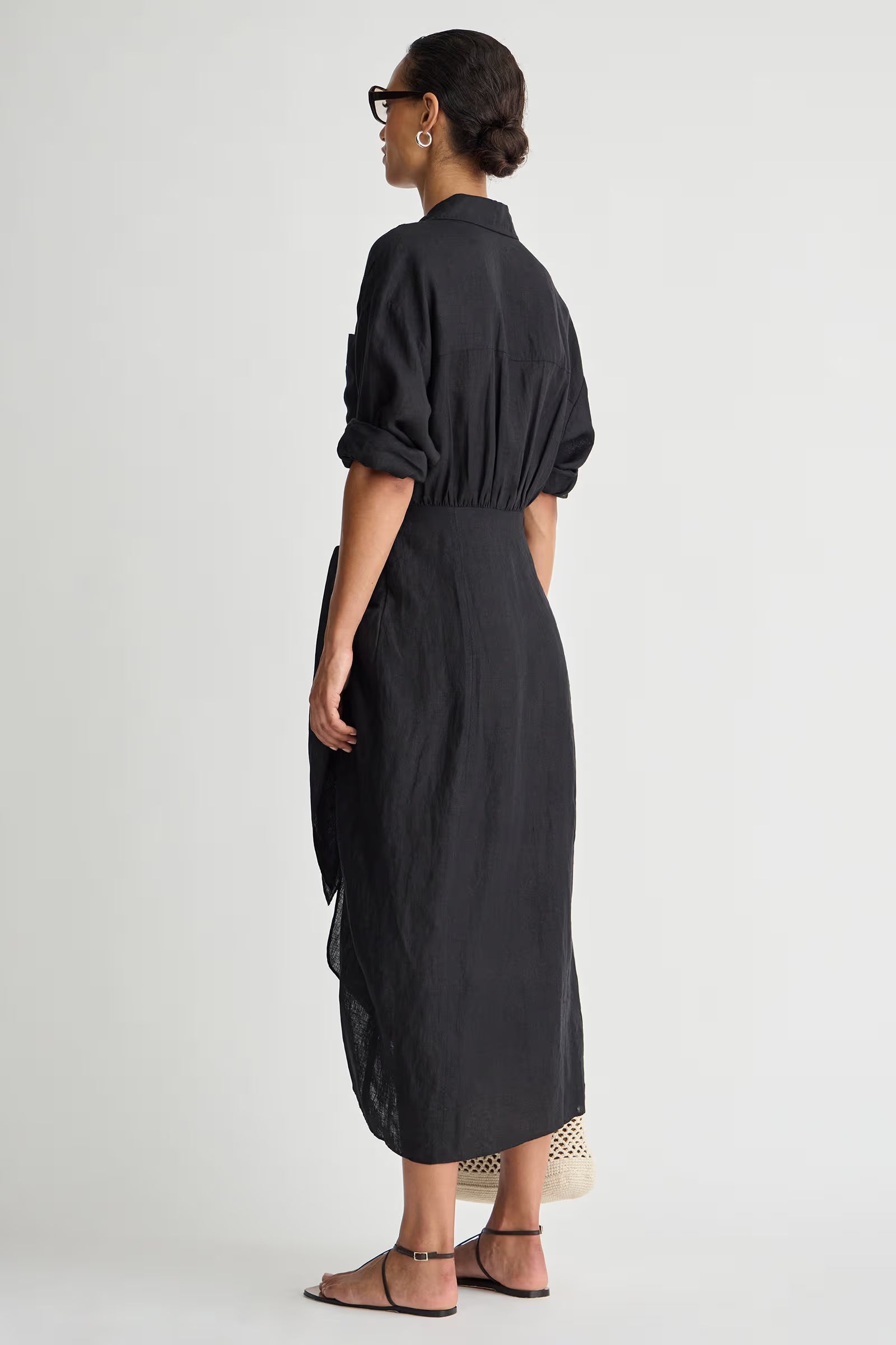 Apiece Apart Alessandra Sarong Shirt Dress