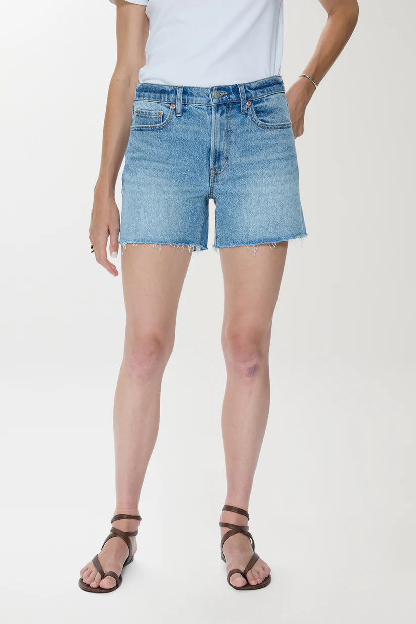 Pistola Kennedy Relaxed Mid-Rise Cut-Off Short