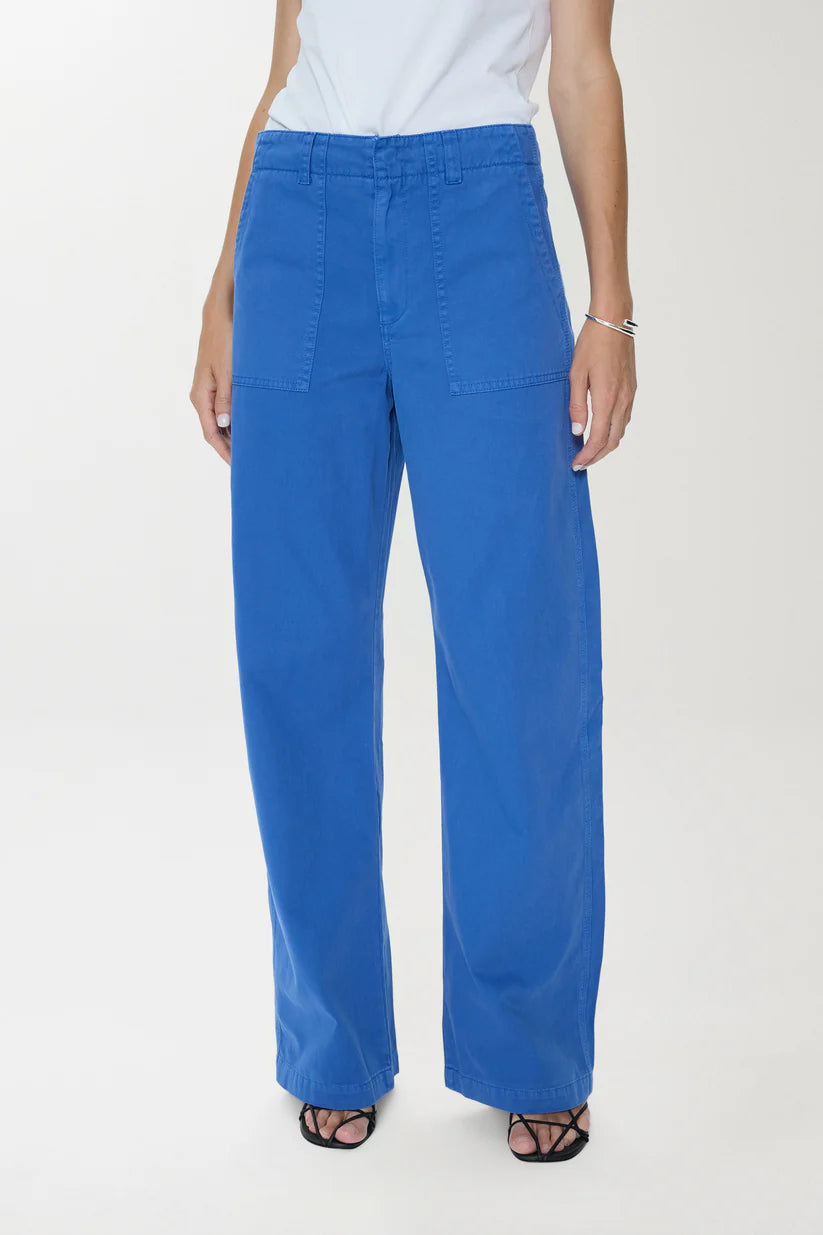 Pistola Wren Relaxed Straight Utility Pant- Ciel