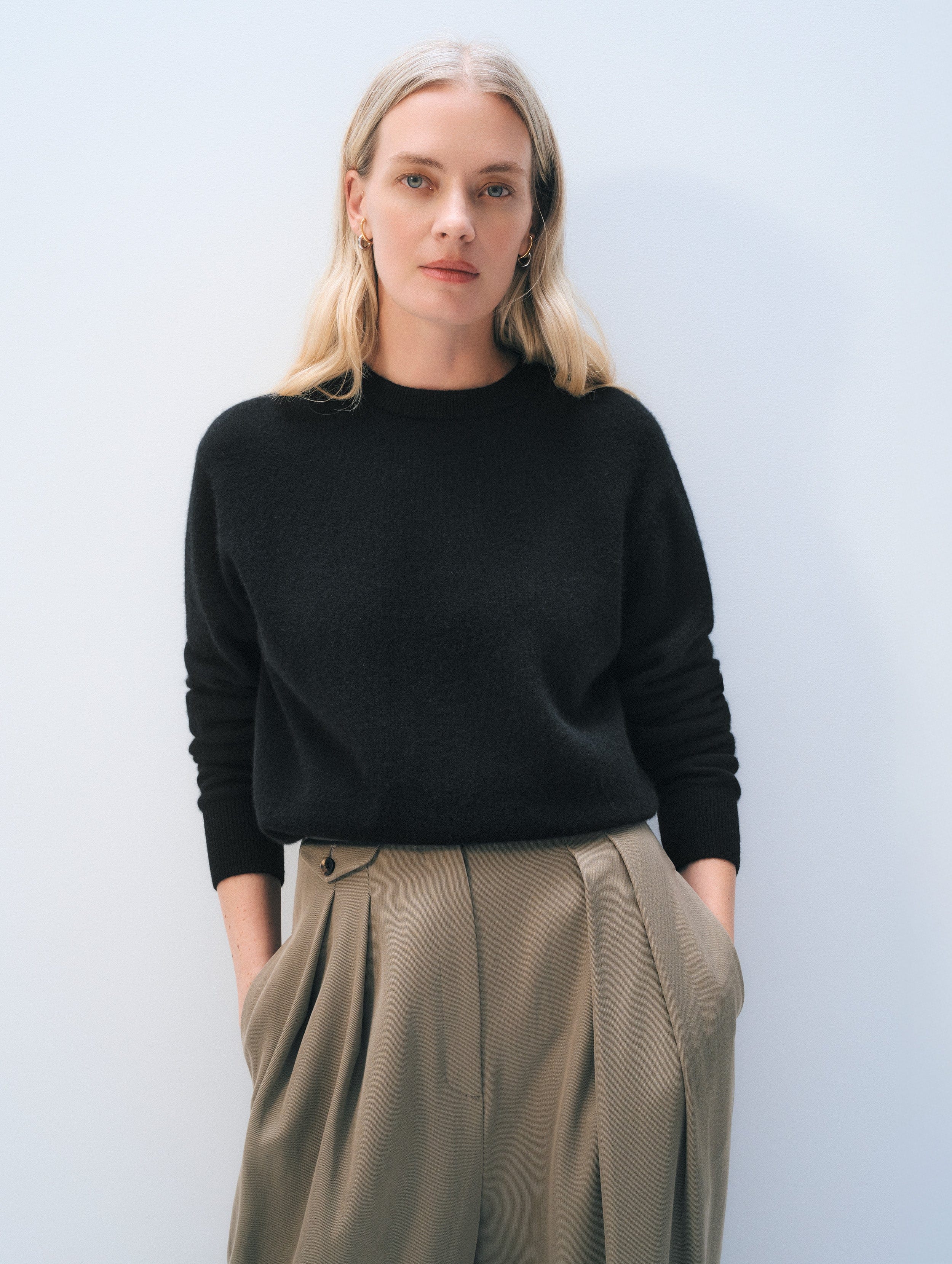 White + Warren Cashmere Crew 21085