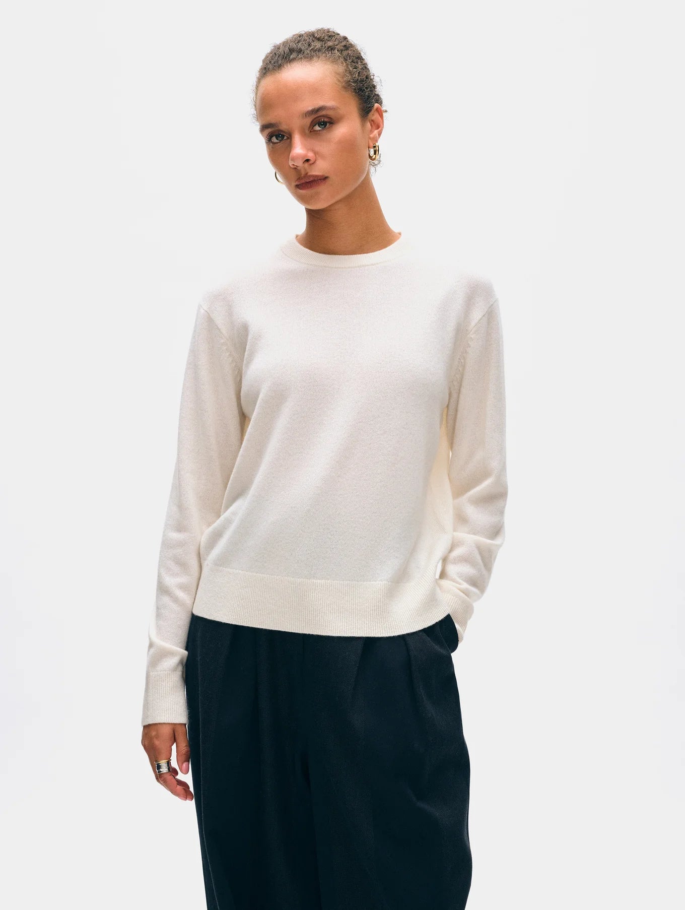 White + Warren Cashmere Crewneck Sweater 21085