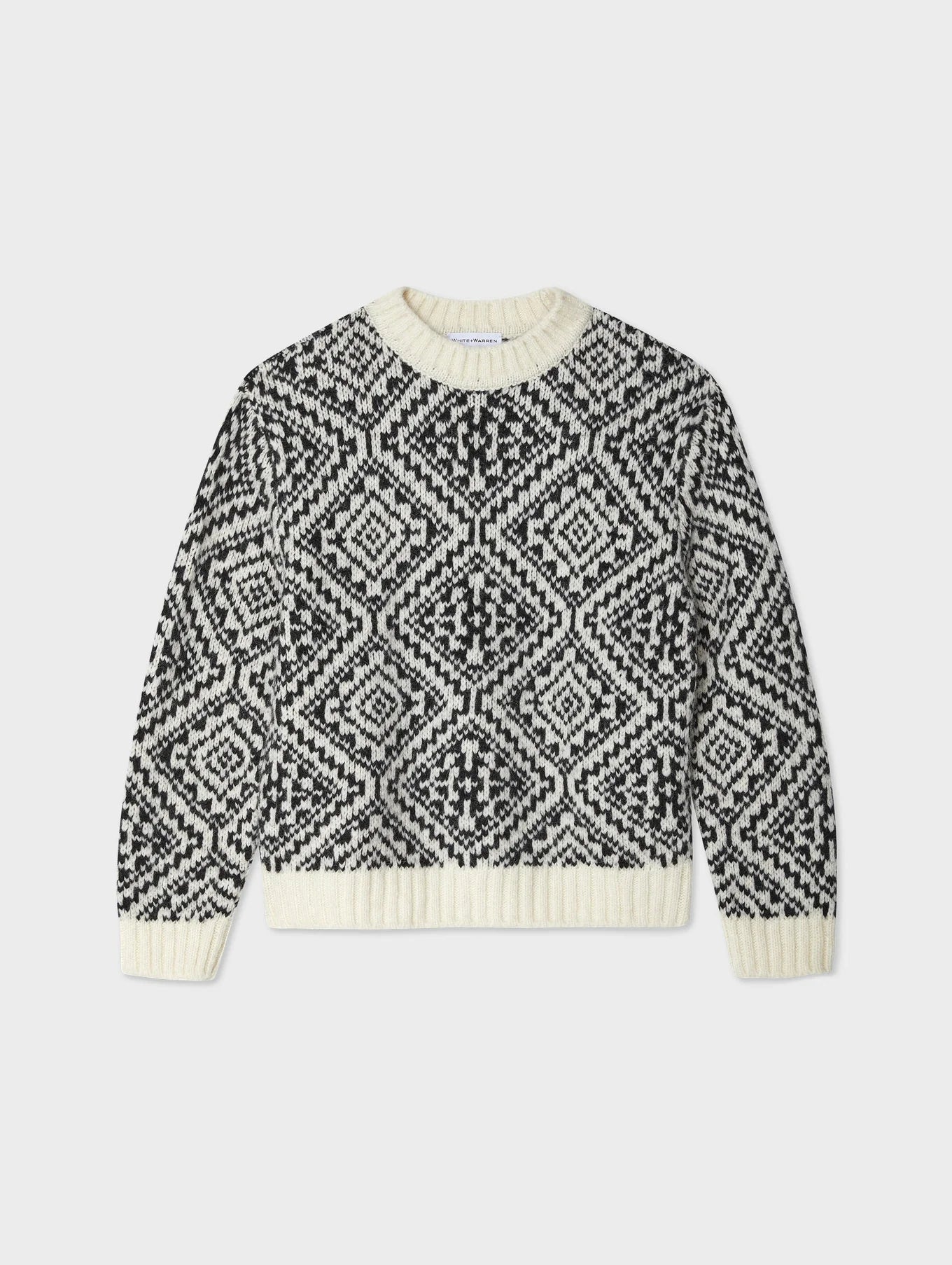 White + Warren Plush Alpaca Blend Nordic Crewneck 21187