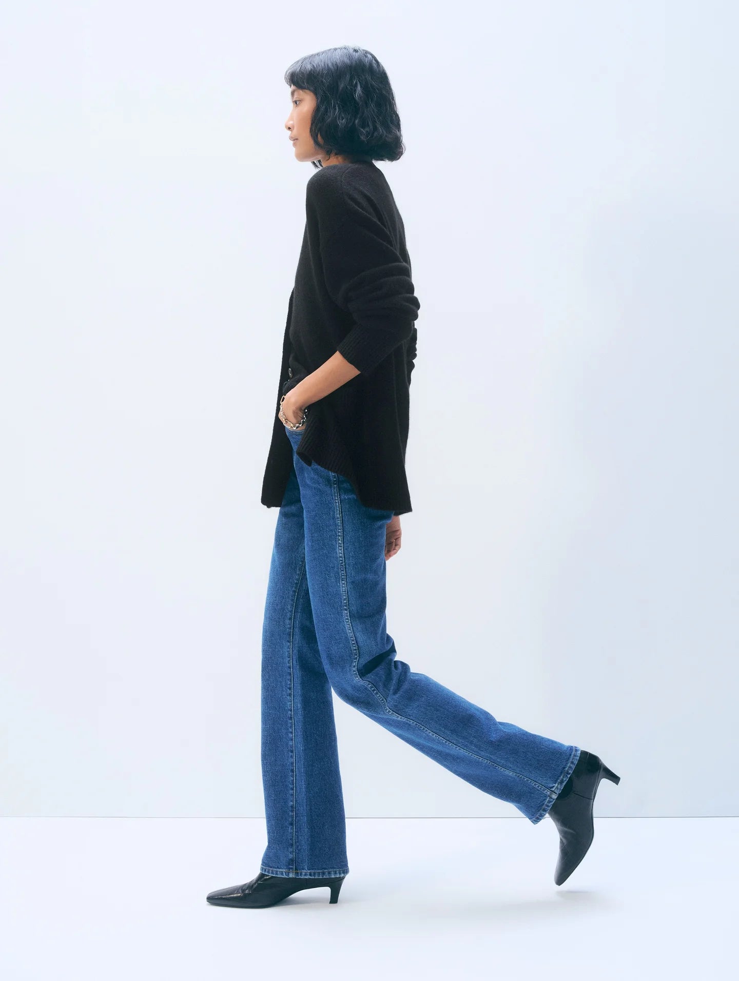 White + Warren Luxe Pocket Cardigan 21201