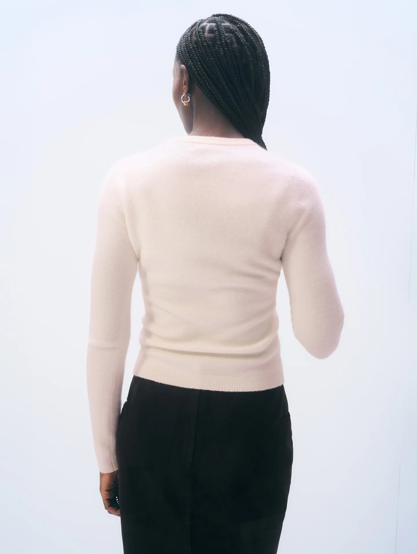 White + Warren Cashmere Slim Stretch Crewneck 21249