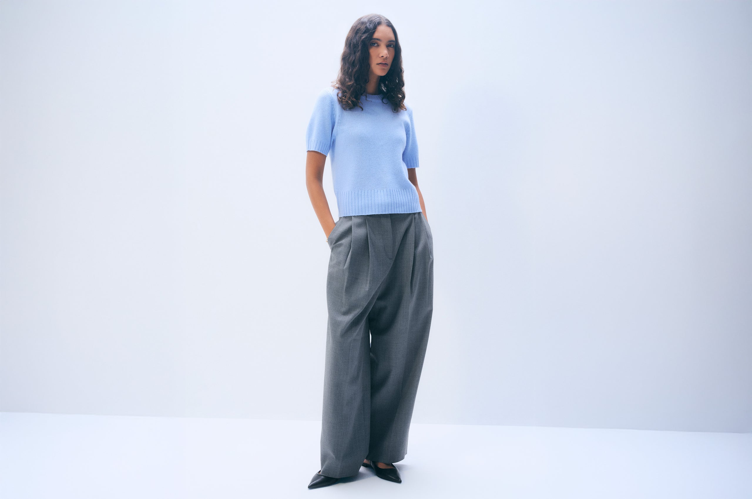 White + Warren Cashmere Featherweight T-Shirt 21341