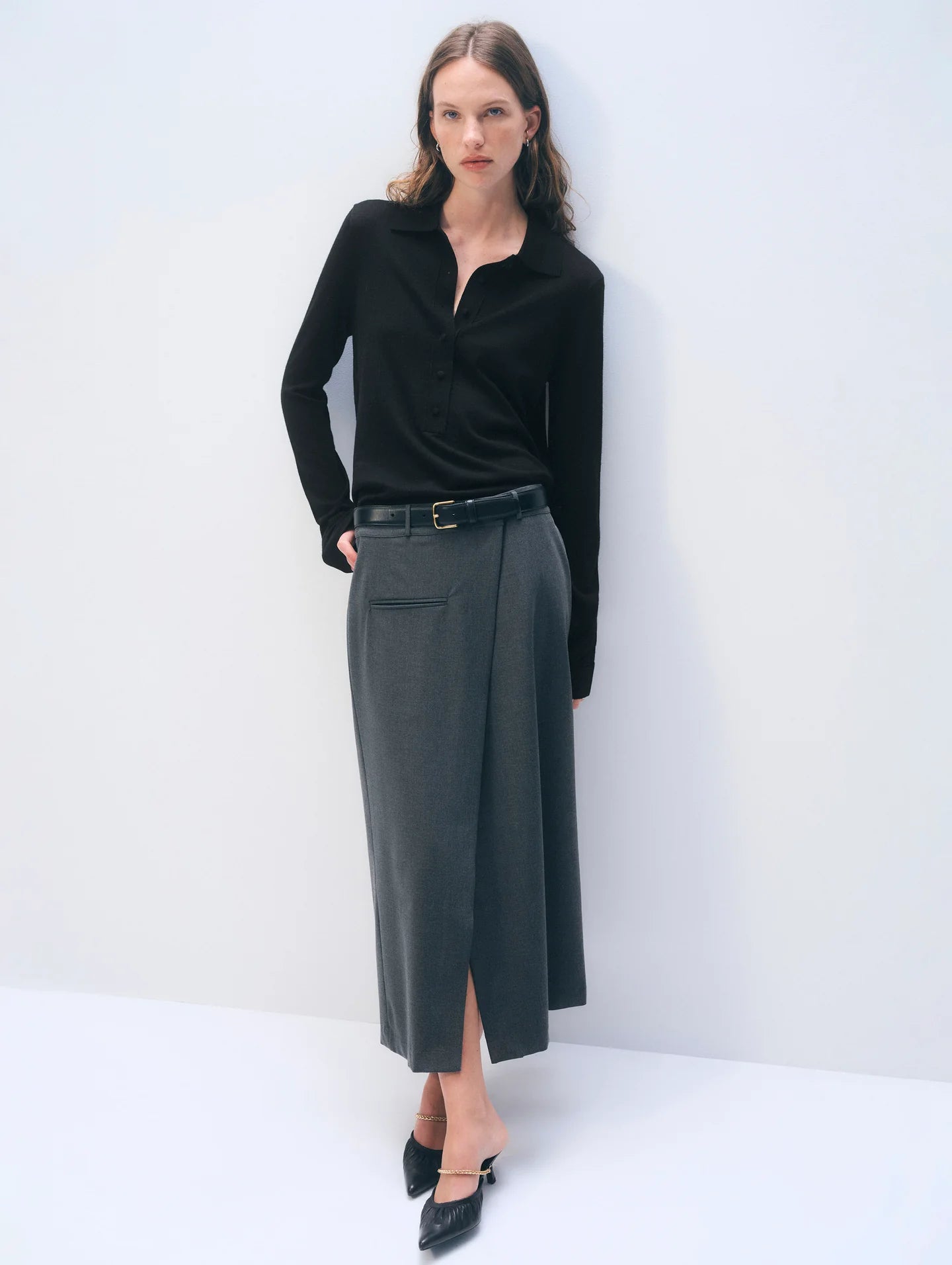 White + Warren Superfine Merino Polo 21565