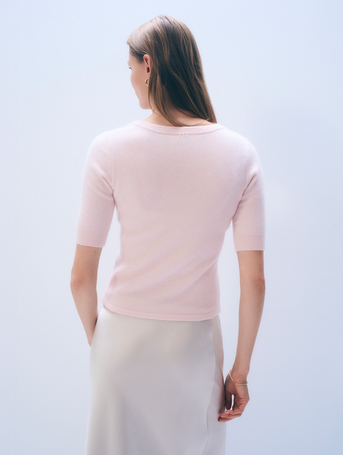 White + Warren Cashmere Scoop Neck Top 21777