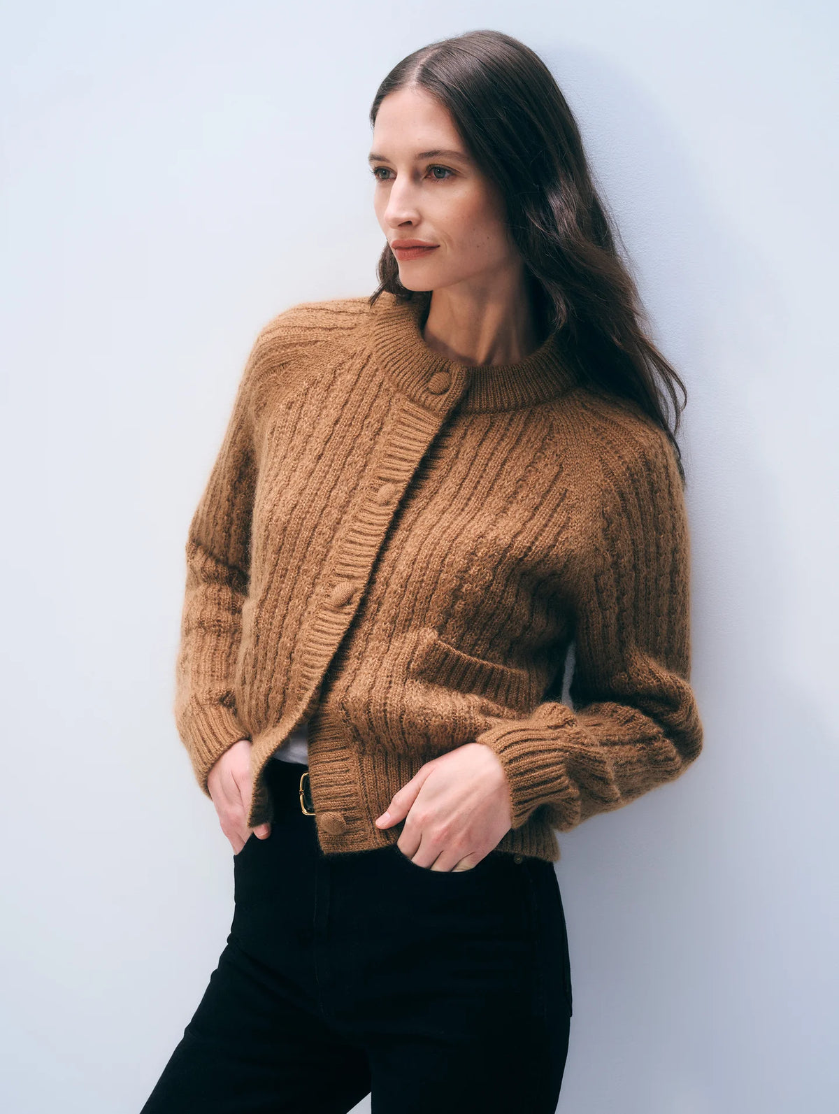 White + Warren Mohair Blend Cardigan 21967