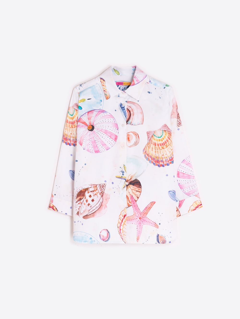 Vilagallo Sea Shell Print Shirt 33303