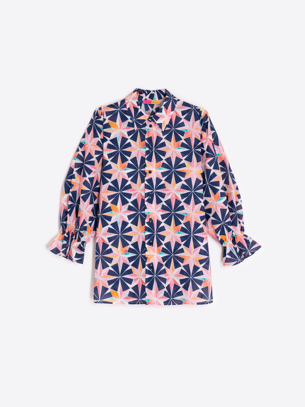 Vilagallo Geometric Star Print Shirt 33310