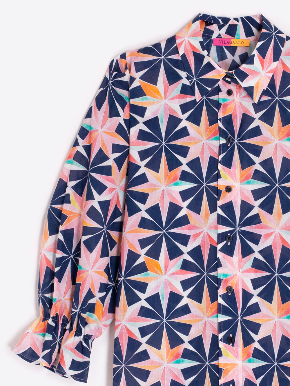 Vilagallo Geometric Star Print Shirt 33310