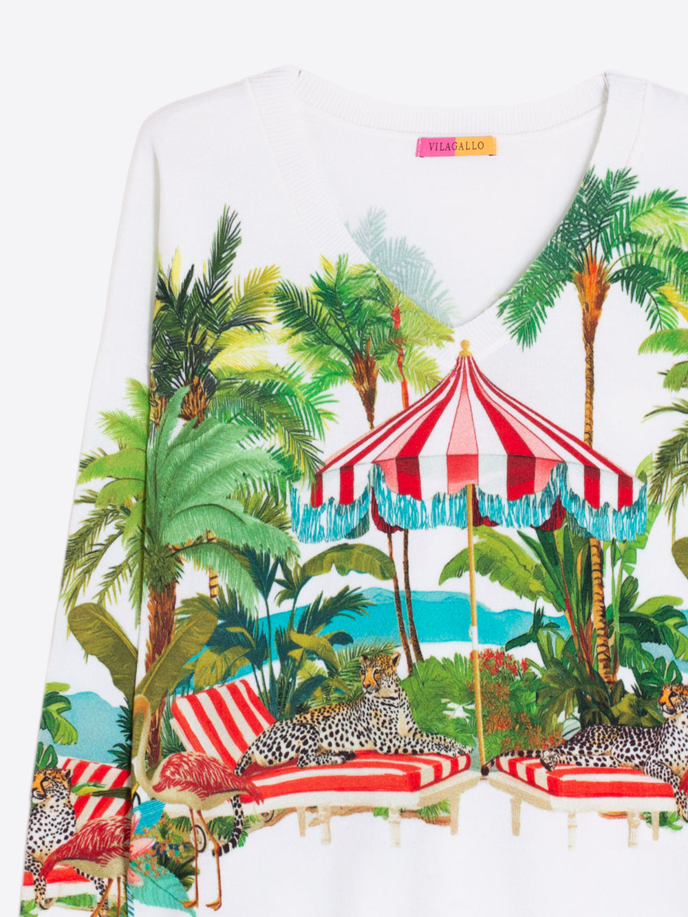 Vilagallo Dolce Far Niente Print Top 33353